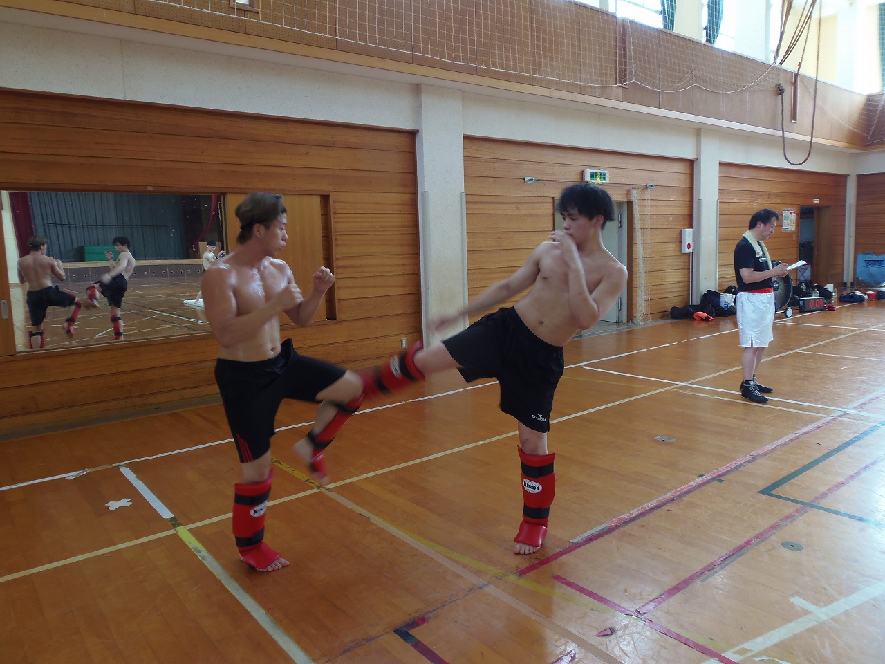 日本大学キックボクシング部　夏合宿