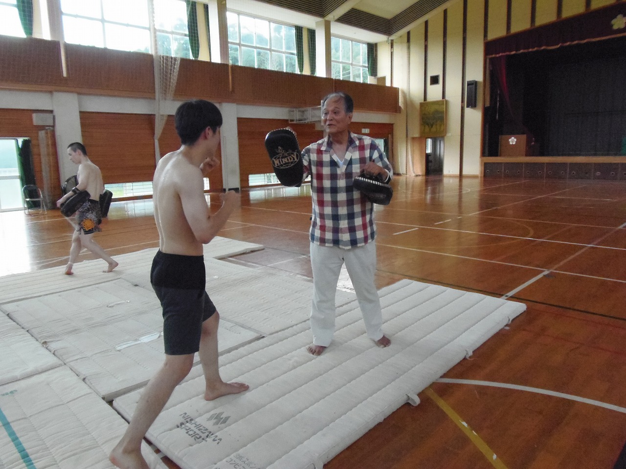 日本大学キックボクシング部　夏合宿 