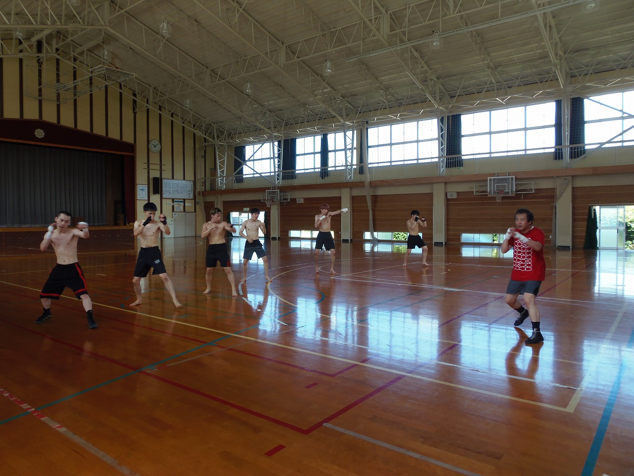 日本大学キックボクシング部　夏合宿