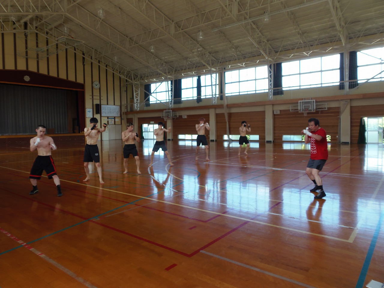 日本大学キックボクシング部　夏合宿