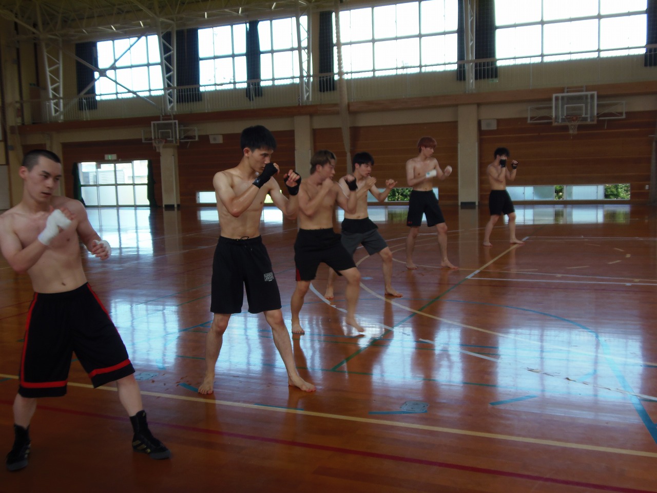 日本大学キックボクシング部　夏合宿