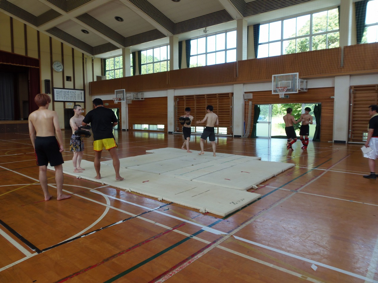 日本大学キックボクシング部　夏合宿