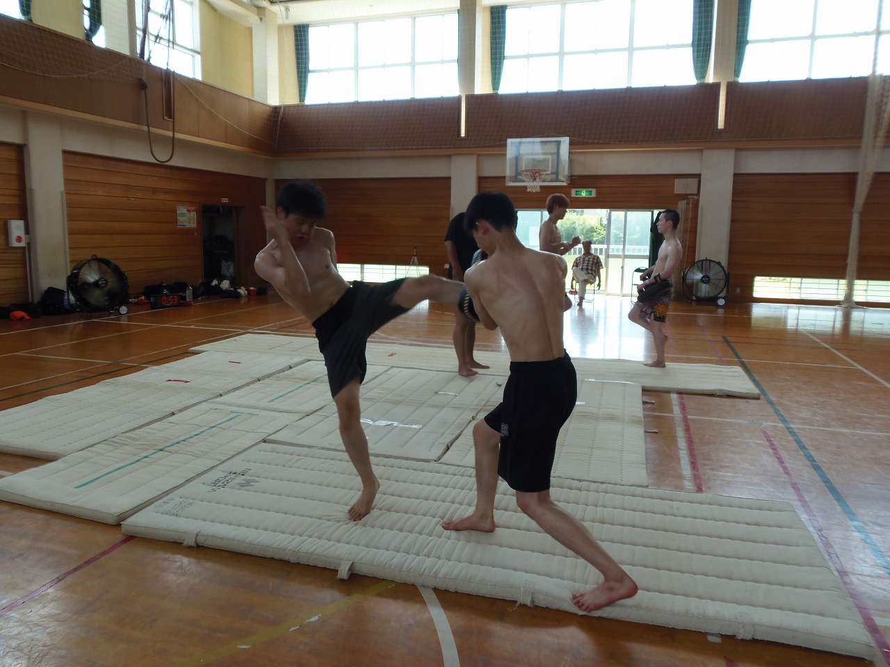 日本大学キックボクシング部　夏合宿